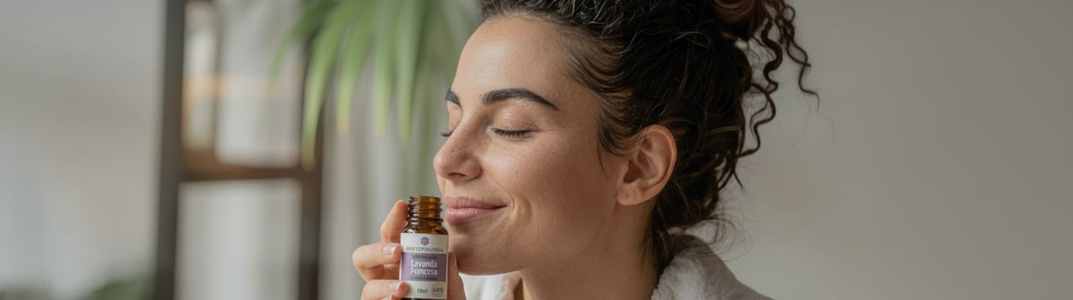 mulher-segurando-oleo-essencial-lavanda-aromaterapia-phytoterapica